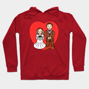 Cute lovely chibi couple Hoodie